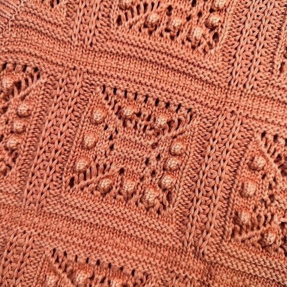 Lucky Brand Women's Knit Sleeveless Acid Wash Crop Top Large Cottage Core Fairy - Picture 2 of 7